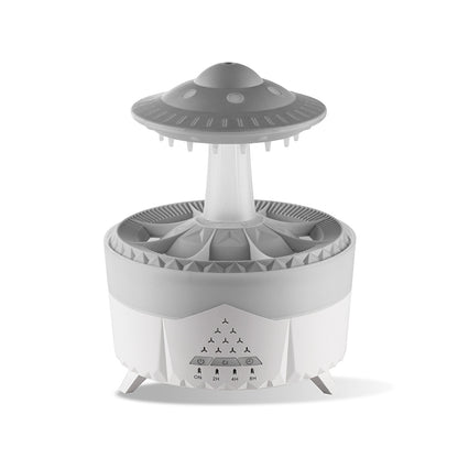 Raining Humidifier UFO Raindrop Aromatherapy Ultrasonic Water Drop Air Rain Humidifier 350Ml 7 Colors LED Lamp Raindrop Aroma Diffuser