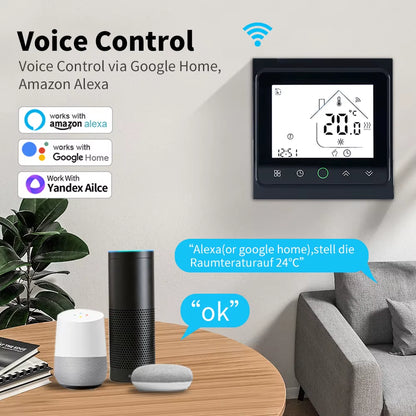 Tuya Smart Life Wifi Room Thermostat Electric Floor/Water Heating/Gas Boiler Temperature Controller for Alice Alexa Google Home