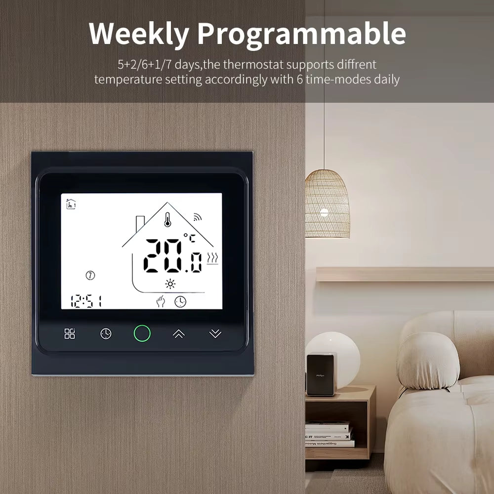 Tuya Smart Life Wifi Room Thermostat Electric Floor/Water Heating/Gas Boiler Temperature Controller for Alice Alexa Google Home