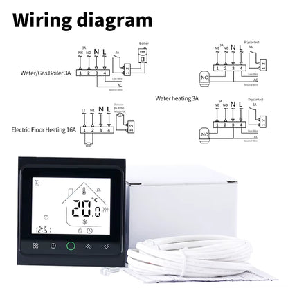 Tuya Smart Life Wifi Room Thermostat Electric Floor/Water Heating/Gas Boiler Temperature Controller for Alice Alexa Google Home